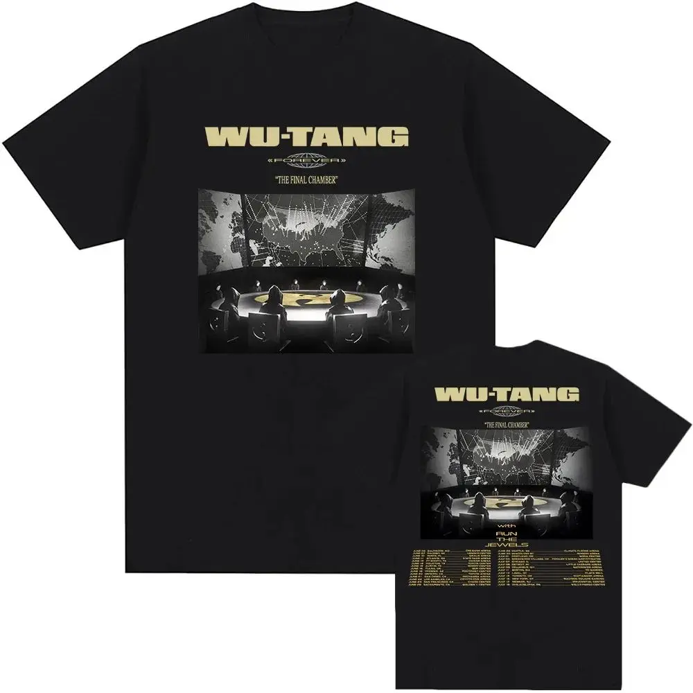 Camiseta Rock Punk Wu Tang Clan THE FINAL CHAMBER TOUR 2026, camiseta informal holgada de manga corta, camiseta con cuello redondo, camiseta Unisex