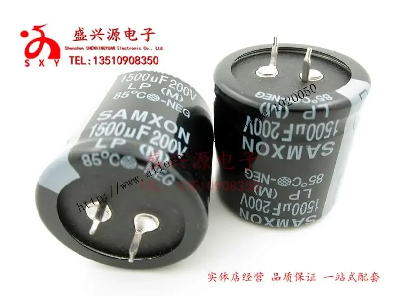 Tee letter electrolytic capacitor in Taiwan 200v1500uf 1500uf200v original volume: 35 * 40