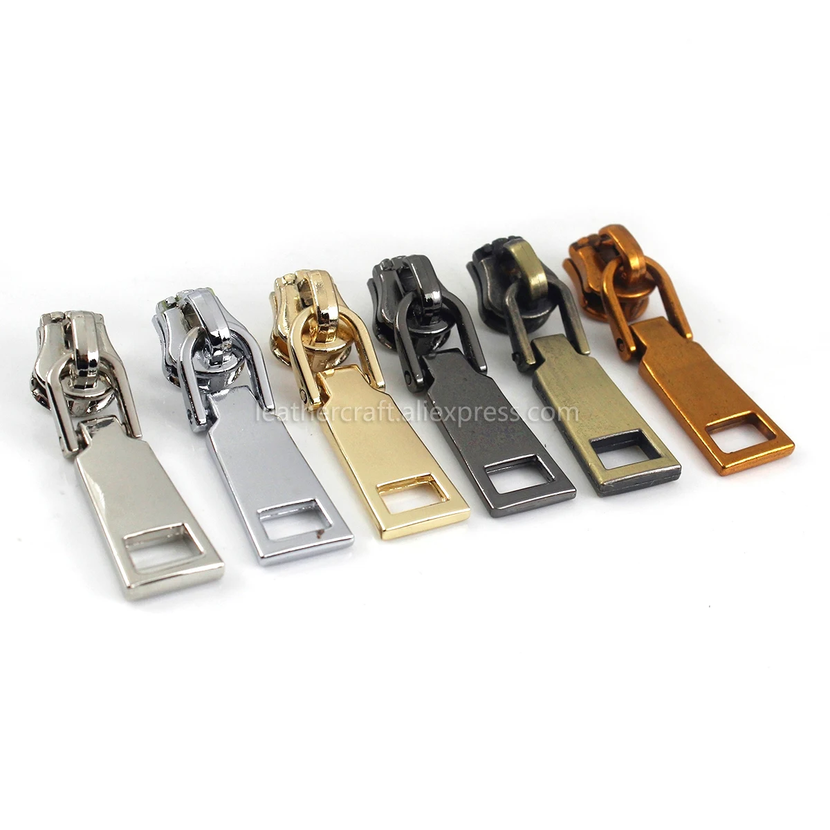 20Pcs Metal 5# Zipper Sliders For Jackets Clothes Coat Head Pullers Zip Repair Kit DIY Bag Sewing Accessories 7 colors