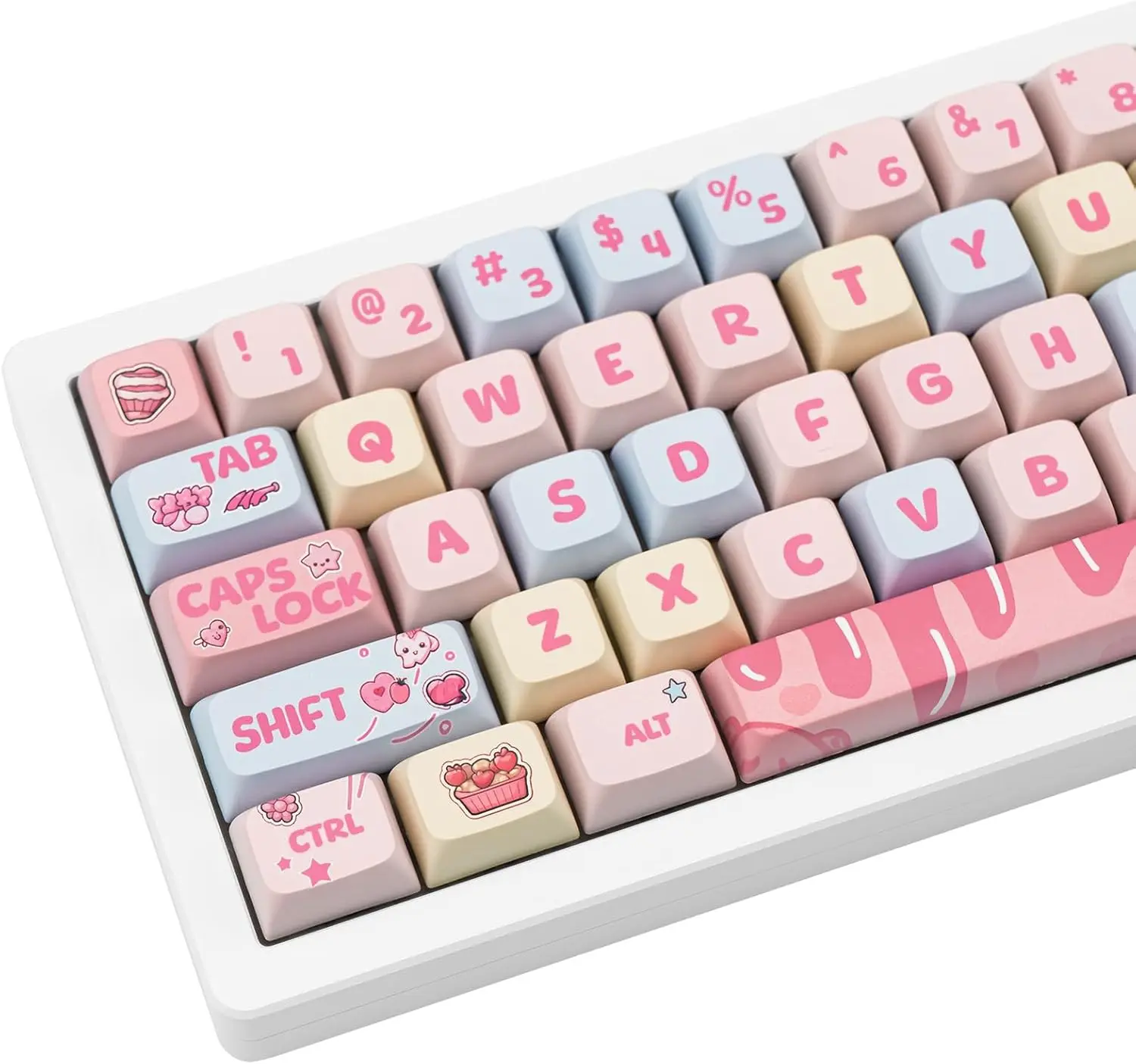 

Custom Keycaps 133 Keys XDA Profile Keycaps Set for Cherry Gateron MX Swithes Mechanical Gaming Keyboards