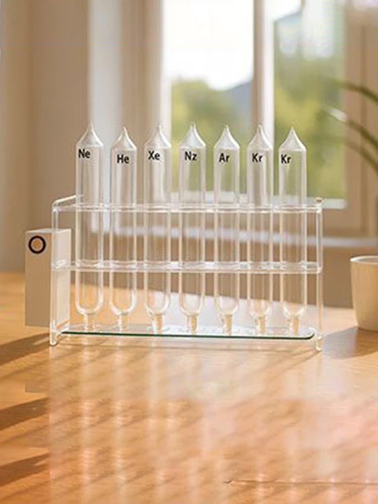 Seltene Gasleuchtröhre, Leuchtröhre, Kreative Figuren, Glas-Gaslampenröhre, Minimalistische Desktop-Skulpturen, Dekorativ