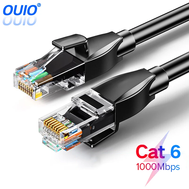 Cat6 Gigabit Ethernet Cable High Speed 1000Mbps Internet Cable RJ45 Ethernet Network LAN Cable for PC Laptop Router PS5 PS4 Xbox