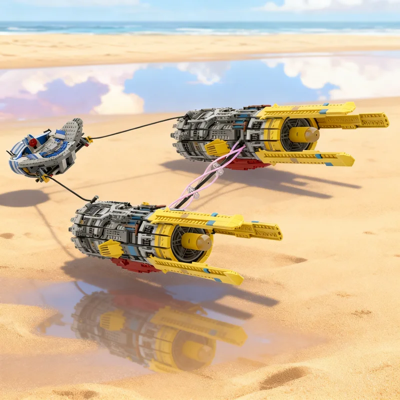 

2115pcs MOC Anakin Skywalker Podracer Cold Start Star Battle UCS Model Building Blocks DIY Creative Gift Display Decor Premium