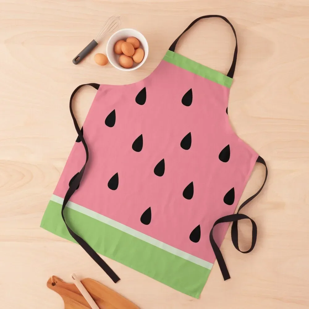 watermelon Apron Things For The Kitchen Chef Accessories for women with pocket kitchen item Apron