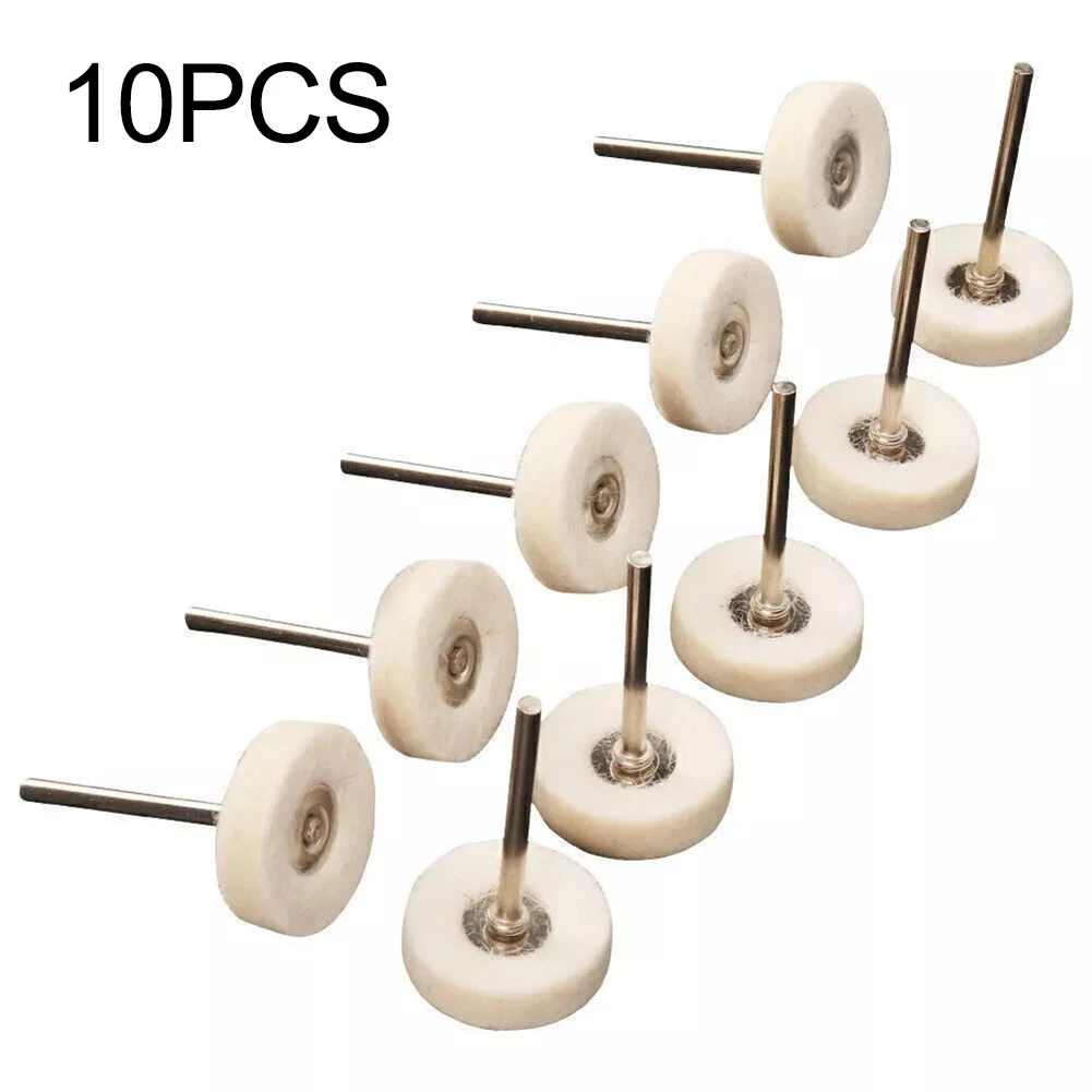 For Electric Grinding Wheels Wool Polishing Wheels Set 25mm Polishing Wheels For DIY Projects Quick Installation