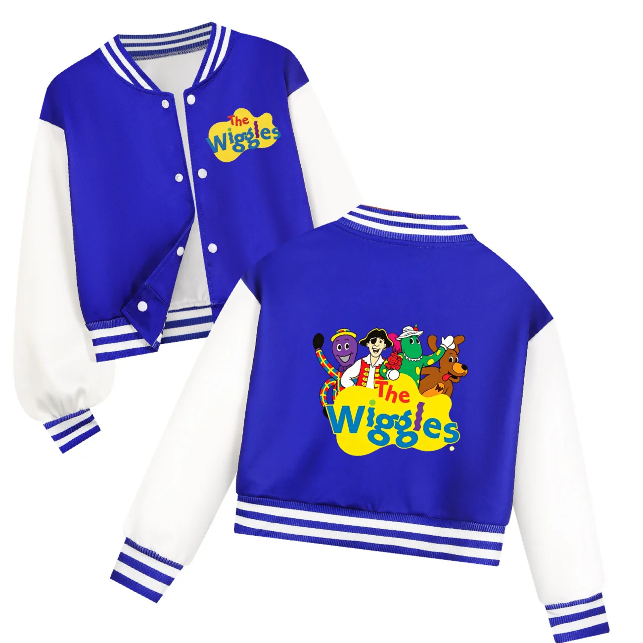 Australian Cartoon The Wiggles Clothes Kids Casual Autumn Coat Girls Clothing Boys Trends Outerwear Children's Baseball Jacket