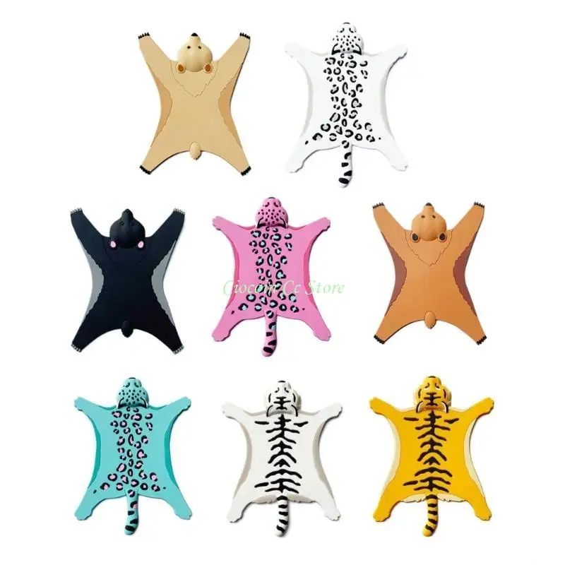 X90F Unique Household Leopard Cartoon Animal Insulation Pad Heat-resistant Cup Mat for Hotel Living Room Table