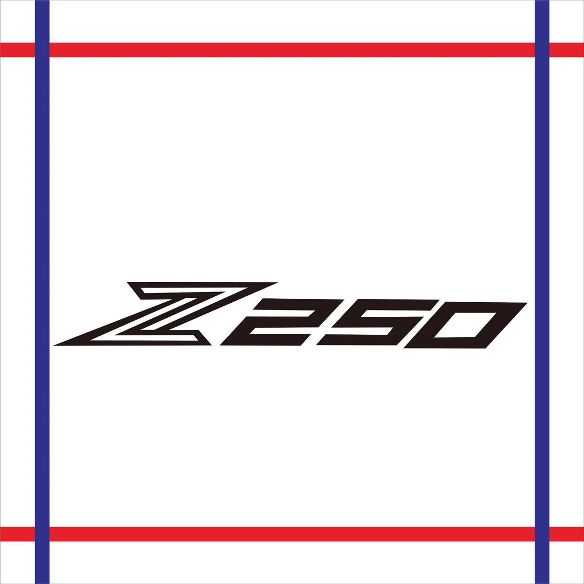 2PCS Reflective Motorcycle Wheels Fairing Helmet Tank Pad Decoration Logo Accessories Stickers Decals For KAWASAKI Z250  Z 250