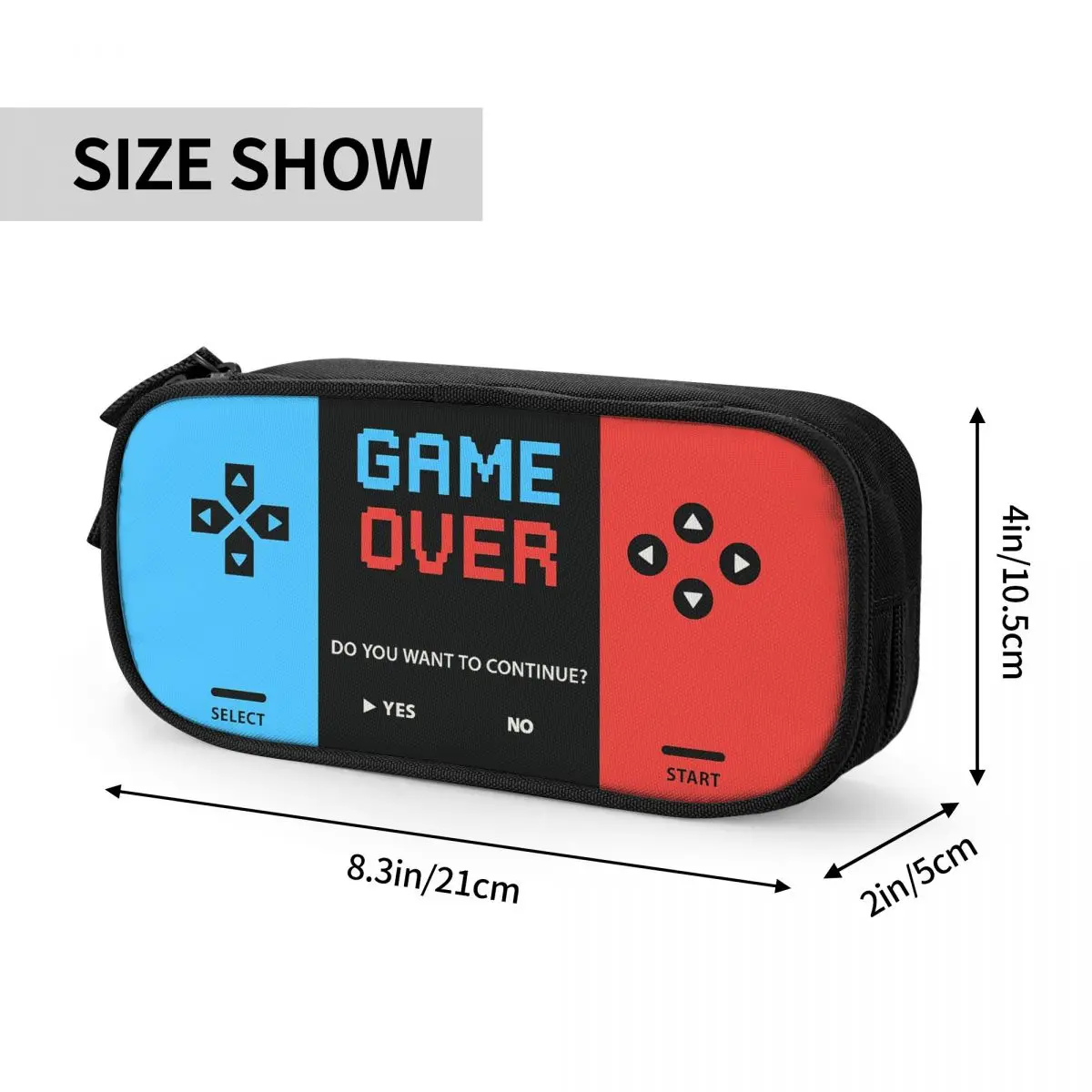 Video Game Gaming Controller Pencil Case Pencilcases Pen Holder for Student Big Capacity Bag School Supplies Cosmetic Stationery