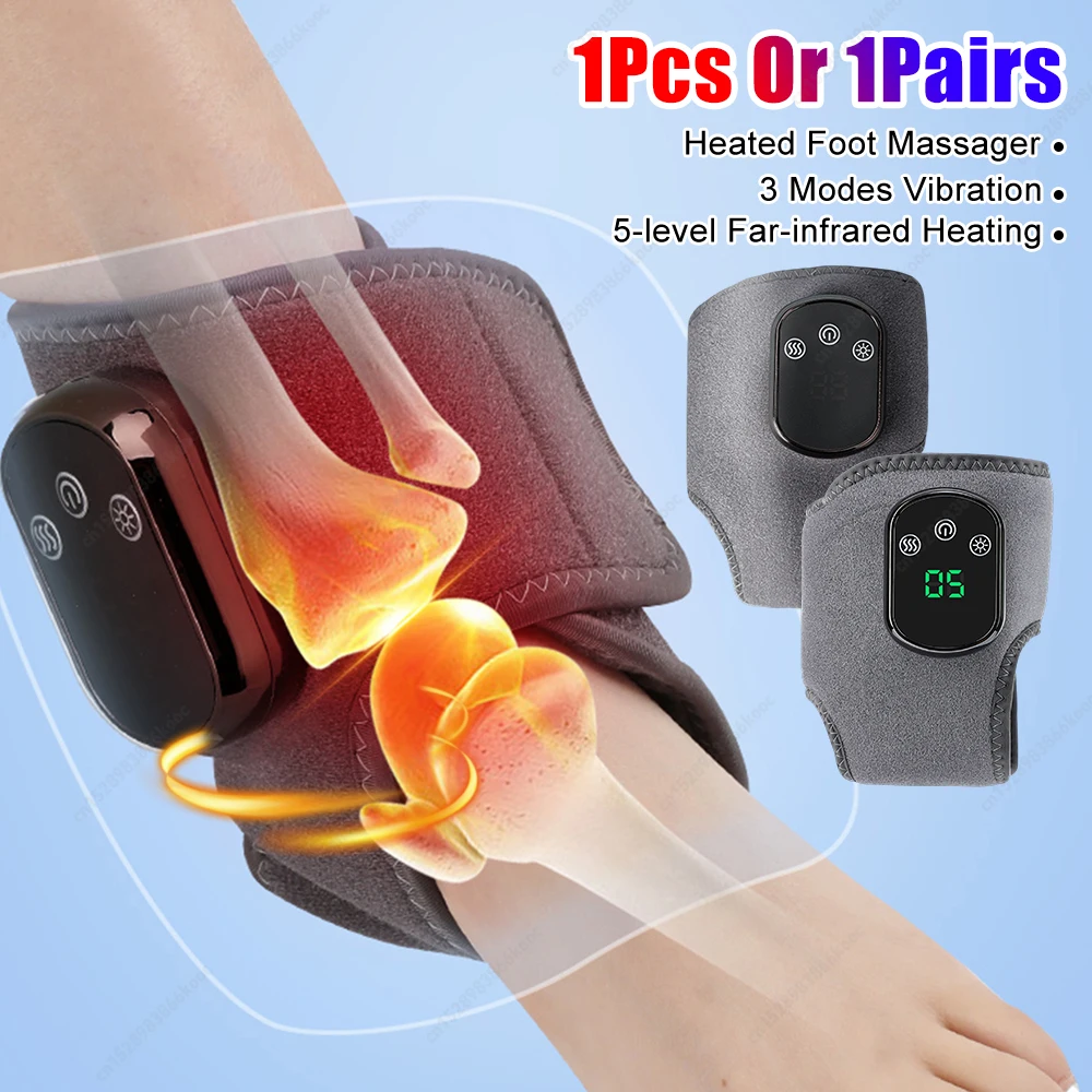 

Vibration Leg Massage Machine USB-C Charging Electric Heating Joint Care Tool 3 Modes Lightweight Calf Massager Gift for Parents
