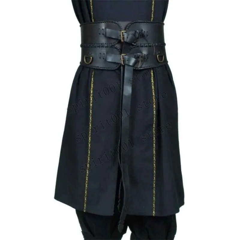 Mittelalterlicher keltischer Ritter, Kriegsgürtel, gestrickt, schwere Rüstung, Bund, einzigartiges Kostüm, Herren, Steampunk, Dress Up, Leder, Cosplay-Zubehör