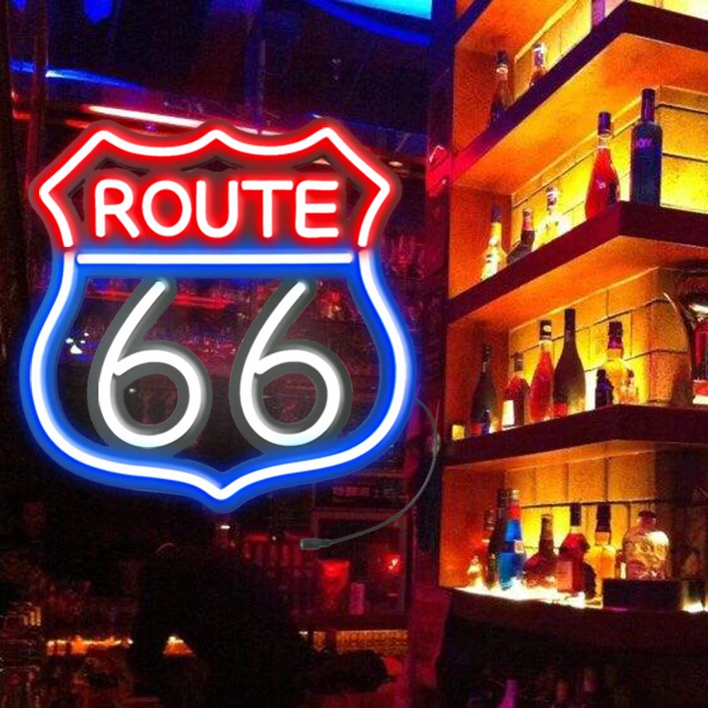 Beer OPEN sign Route 66 Mother Road neon store nightclub beer bar commercial advertising decorative lights