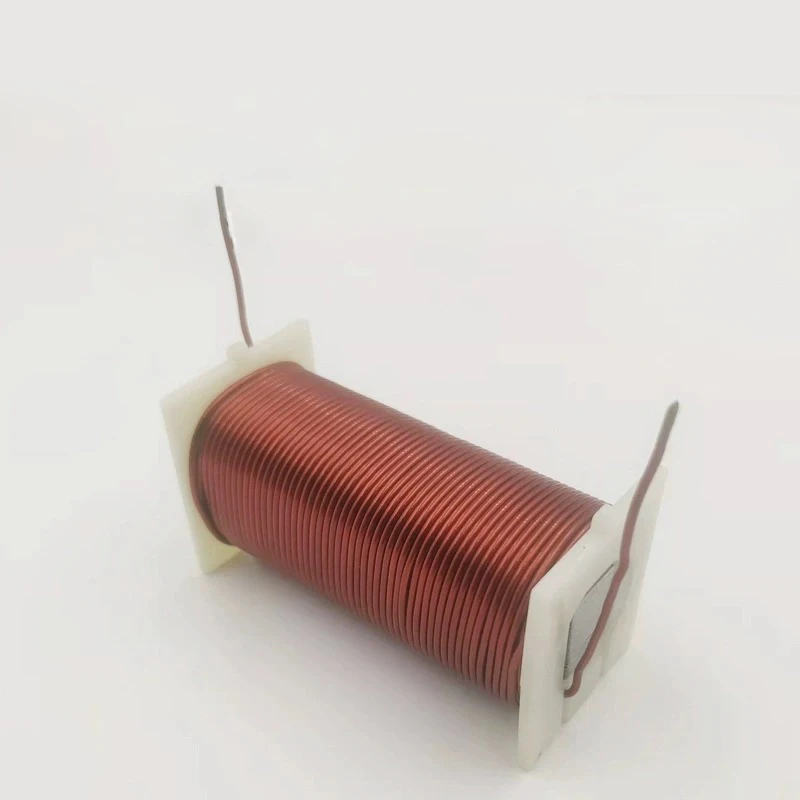 Um indutor de quadro quadrado de cobre puro sem oxigênio, circuito crossover diy, indutor de núcleo ron, fio de cobre, fio de bobina diamete1.0