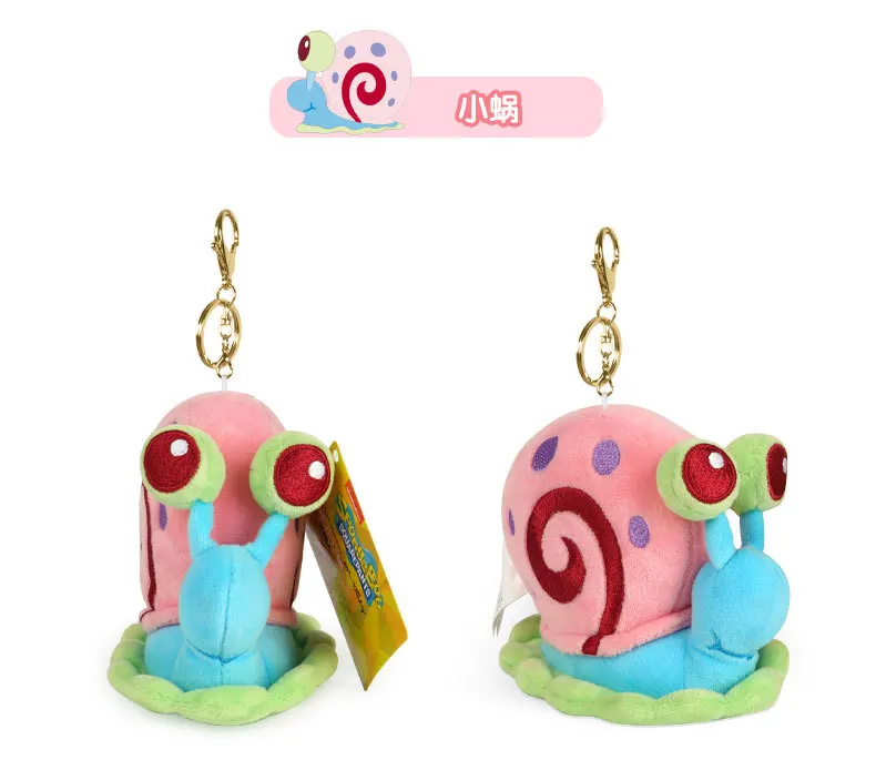 

Плюшевая игрушка-брелок с персонажами из мультфильма «Губка Боб»: Патрик Стар, Сквидвард, Юджин Х. Крабс, Гэри. Подарок на день рождения для ребенка.