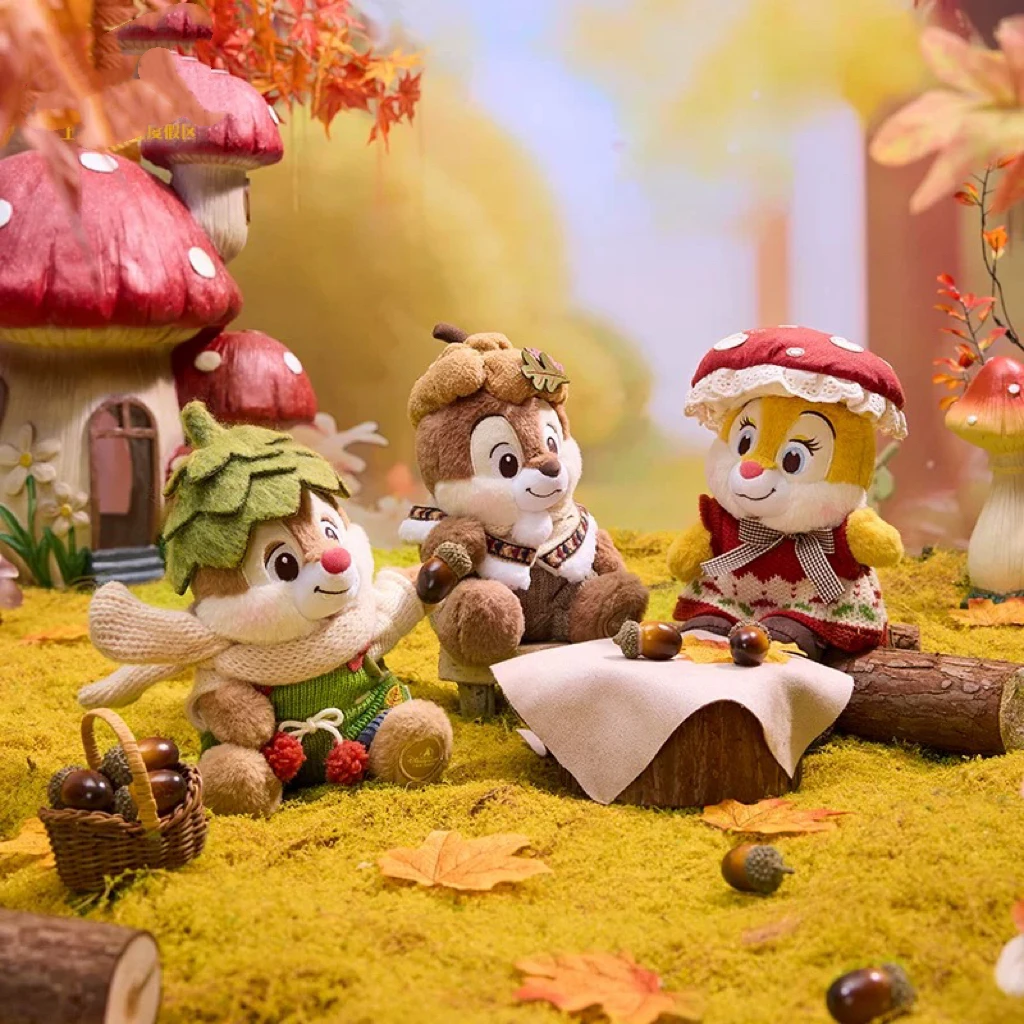 

Shanghai Disneyland 2025 Autumn Souvenir: Chip 'n' Dale & Clarice Plush Doll Keychain/Bag Charm - A Perfect Gift for Girls