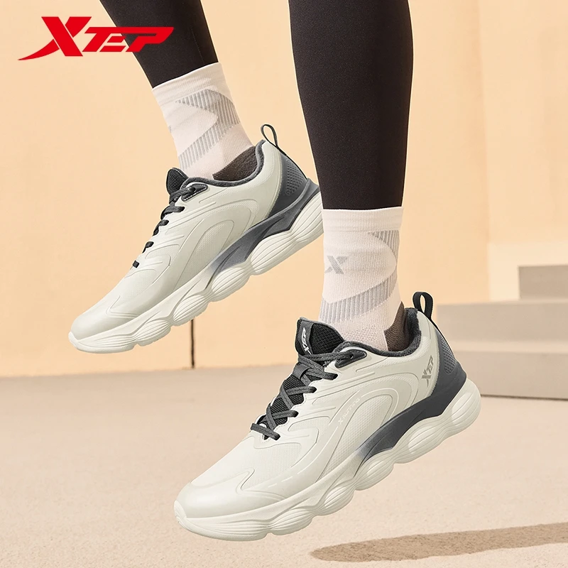 Xtep Jumpjump winter Cotton Shoes For Men 2024 Winter Soft Stability Sports Shoes Comfortable Trendy Retro Sneakers 876419370029