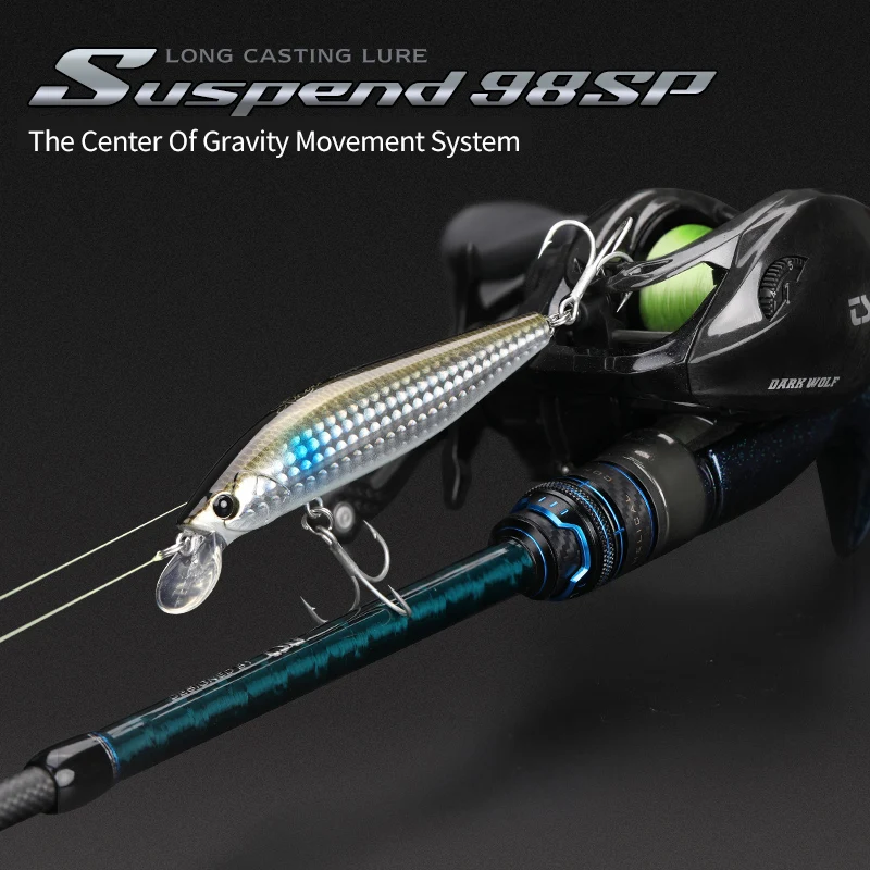 TSURINOYA STINGER 98SP Suspending Minnow 98mm 14.5g 80-130cm Long Casting Fishing Lure Seabass Artificial Hard Baits Jerkbait
