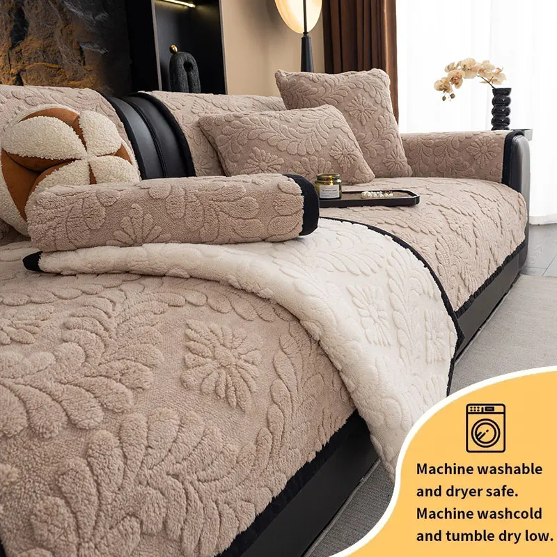 1PC-Herbst und Winter Shu Mianrong Sofakissen, Plüschkissen, einfaches Winter-Plüsch-Wohnzimmer-Sofakissen