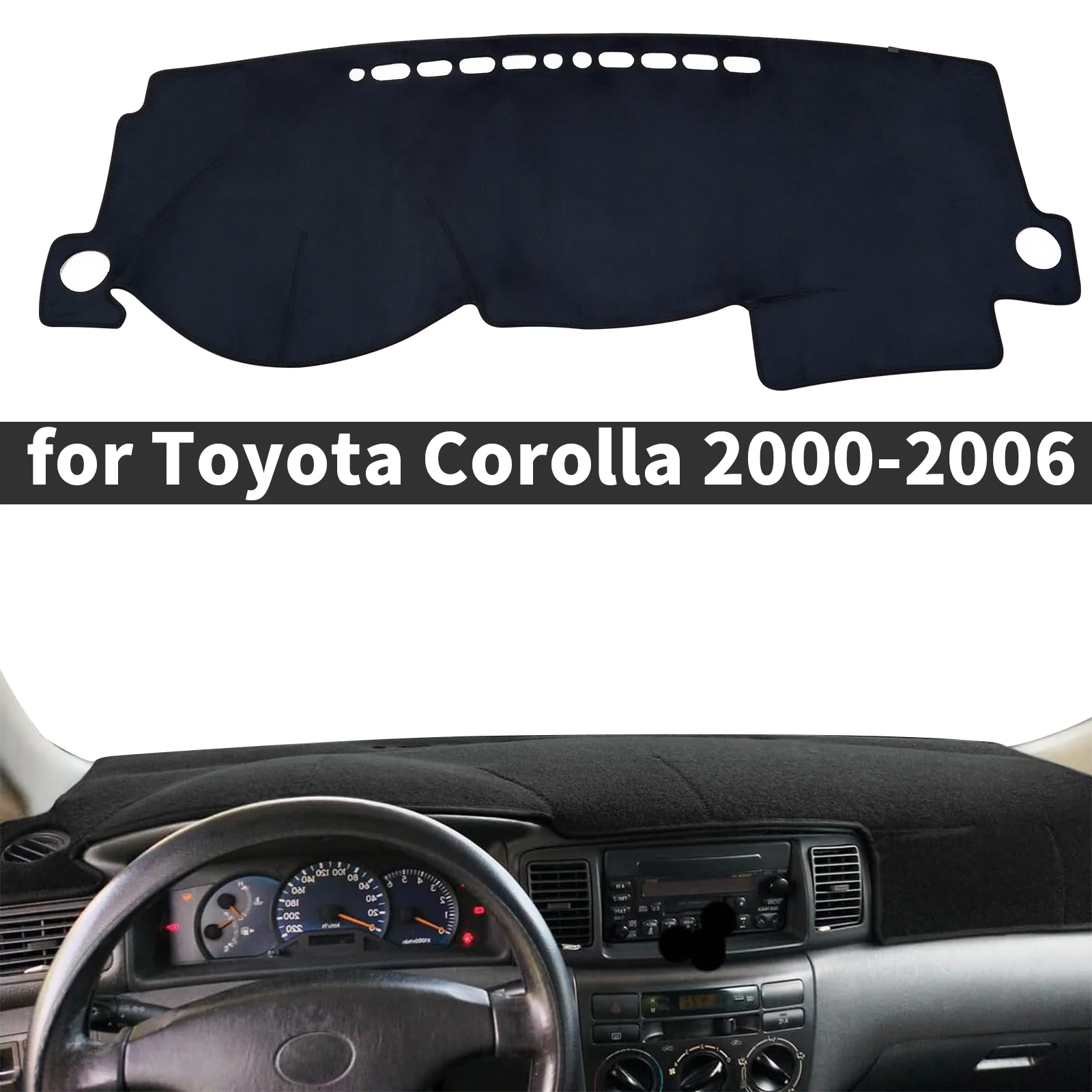 

fit for Toyota Corolla E120 E130 2000-2007 Car Accessories Dashmat Dashboard Cover Pad Protective Carpet DashMat Sunshade