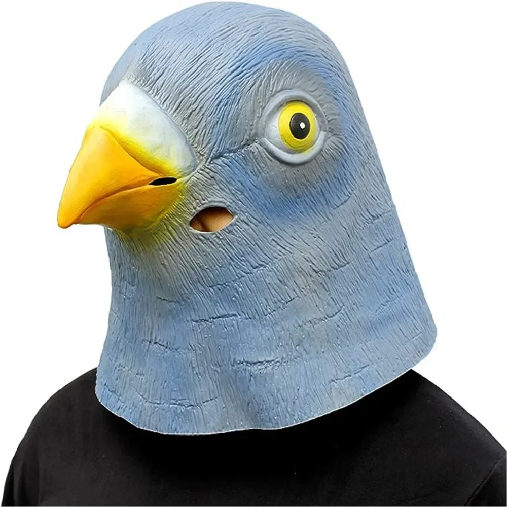 Neue Taubenmaske Latex Vogel Kopfbedeckung Halloween Kostüm Cosplay Kostüm Theater Requisiten Karneval Zubehör