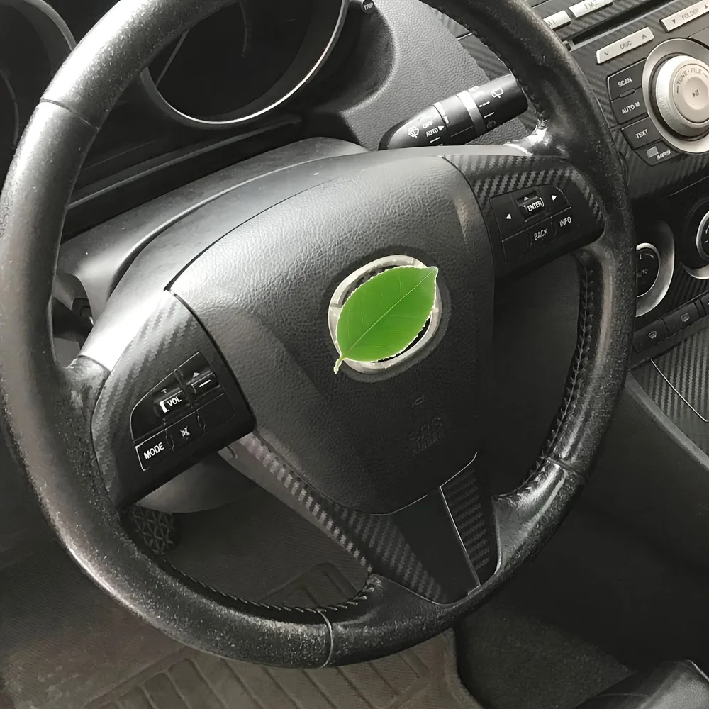 

For Mazda 3 BL 2008-2013 Interior Central Control Panel Door Handle 5D Carbon Fiber Stickers Decals Car styling Accessorie