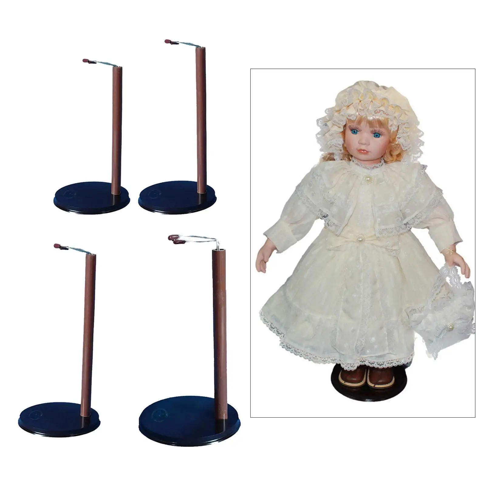 Doll Display Stand Round Bottom Adjustable Portable Action Figures Holder Base for 60cm-100cm Action Figure 24 inch-40 inch Doll