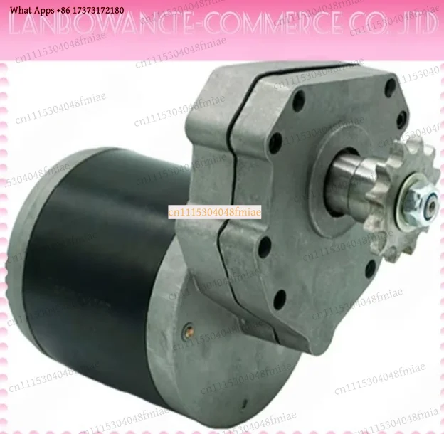 k3 12V 24V 350W 600W DC Gear Motor with 428 Sprocket Agricultural Machinery Rotary Tiller Seeding Fertilizer Electric Motor