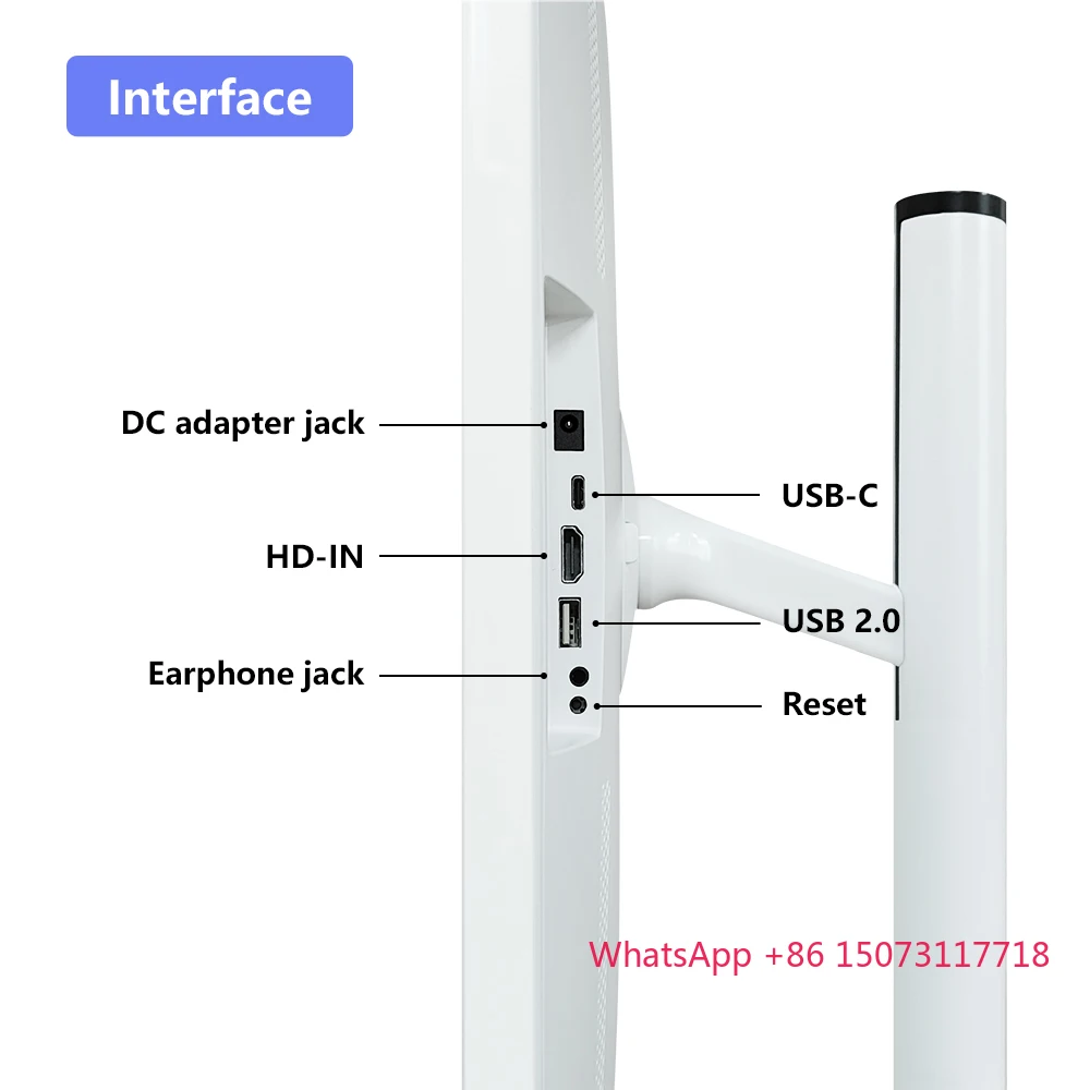 Android Tablet Smart Television in Cell Touch 24 Inch Lcd Screen Movable Wireless Rollable Portable Touch Display Moveable Tv