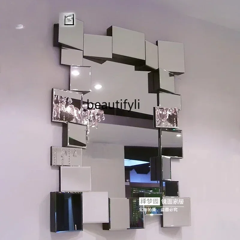 

Stereo hanging mirror/luxury decoration/entrance mirror/bathroom fashion makeup mirror2003