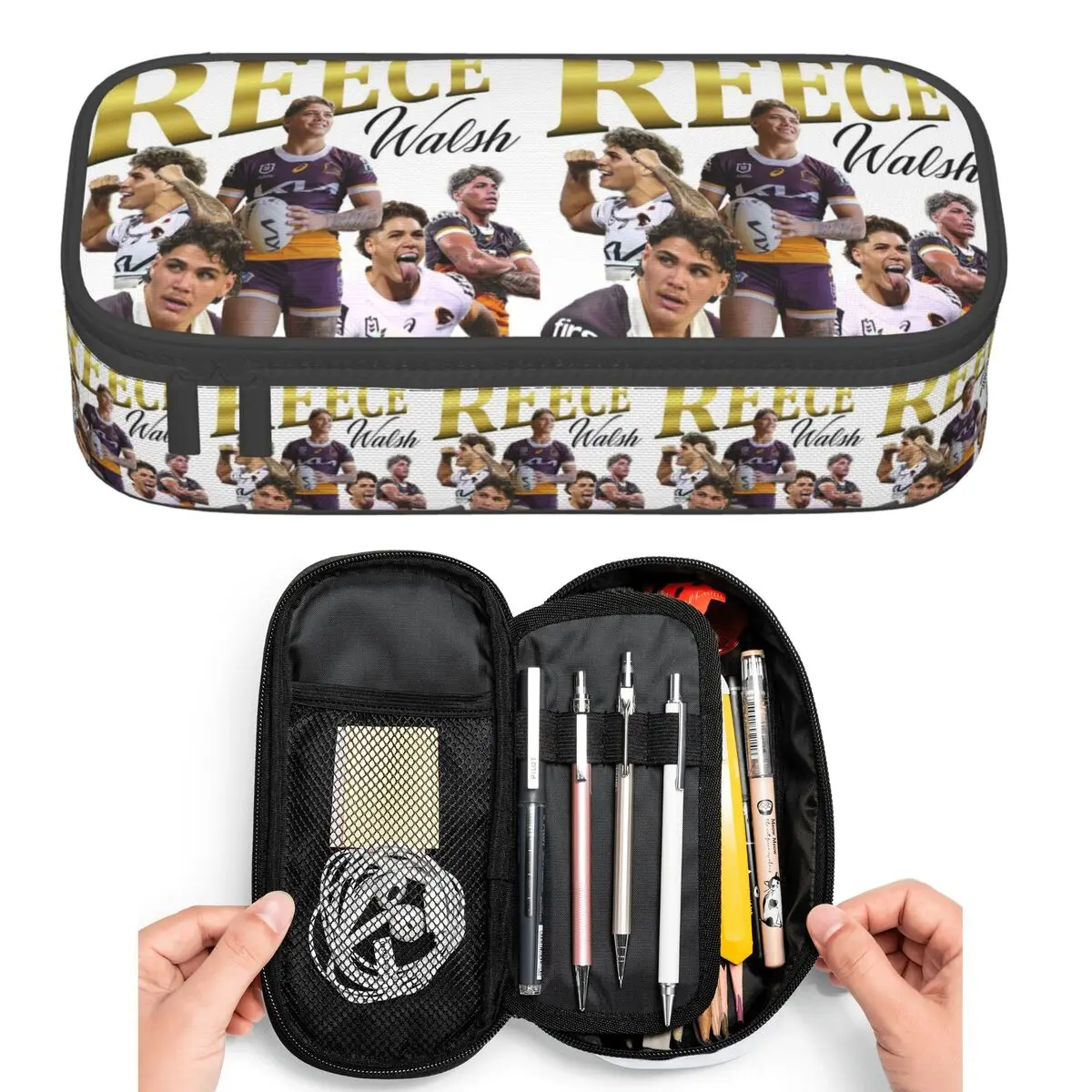 

Reece Walsh Collage 2.0 Pencil Cases for Student Pen Box Pencil Bag Large Storage Pencil Pouch Pen Holder