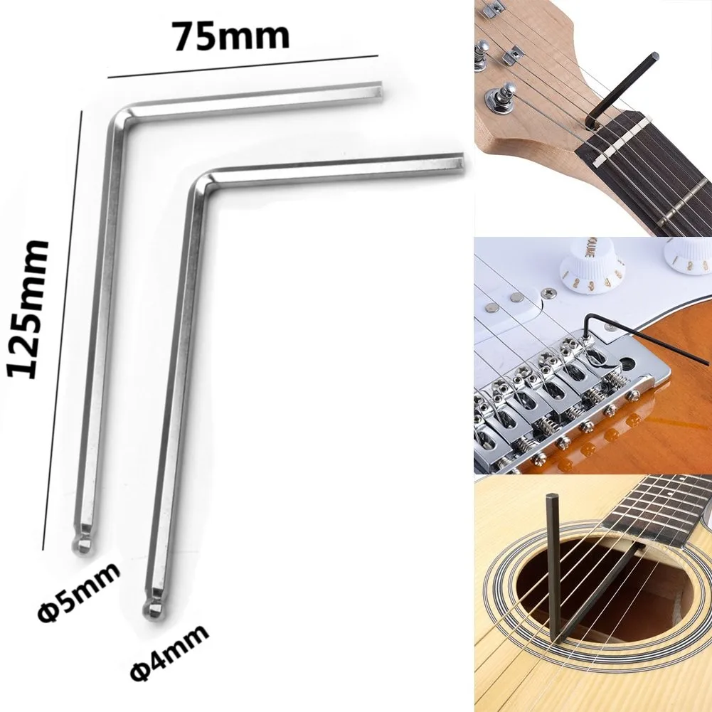 

4 мм/5 мм шариковый концевой стержень для гитары инструмент для акустической гитары гаечный ключ обычный шестигранный ключ стержень для фермы Музыкальные инструменты