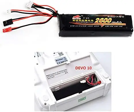 RC Battery 11.1V 2600mAh 8C 3S Li-Poly Walkera 7 / 10 DEVO 12E F12E WFLY9 RadioLink AT9 AT10 Transmitter Remote Controllor