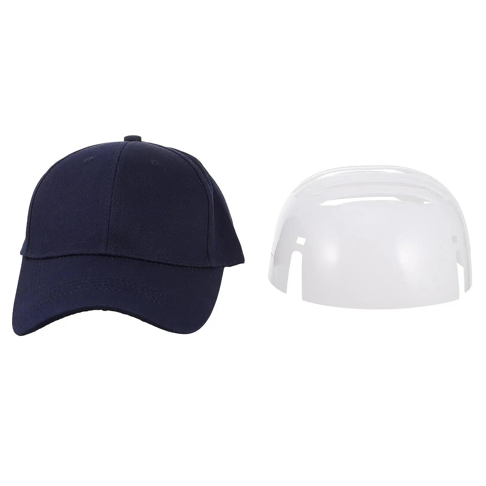 2Pcs Safety Bump Cap Hat Inserts Replacement Breathable Compact PE Cotton Material Head Protection