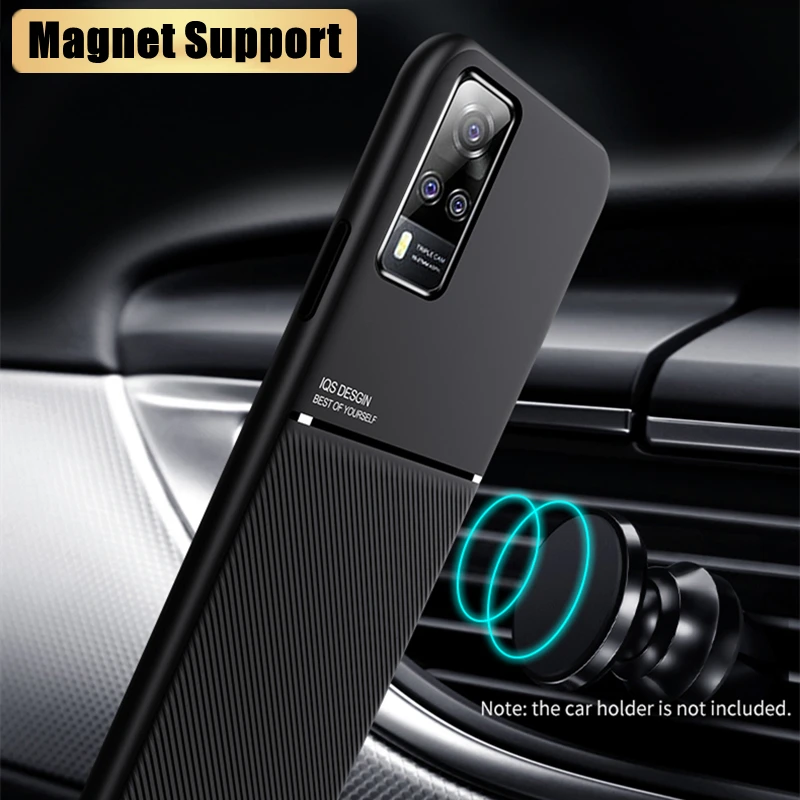 Magnet Case For ViVo Y31 Y53S Y51 Y20 Y20S Y11S Y12S Y11 Y12 Y15 Y17 V17 NEO V20 V21 V21e Y50 Y30 Shockproof Silicone Case Cover