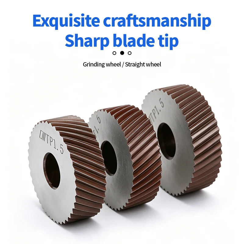 Reticulated/Straight Knurling Knife Straight Line Knurling Wheel Inner Hole Embossing Wheel Gear Shaper Cutter Lathe Knurling