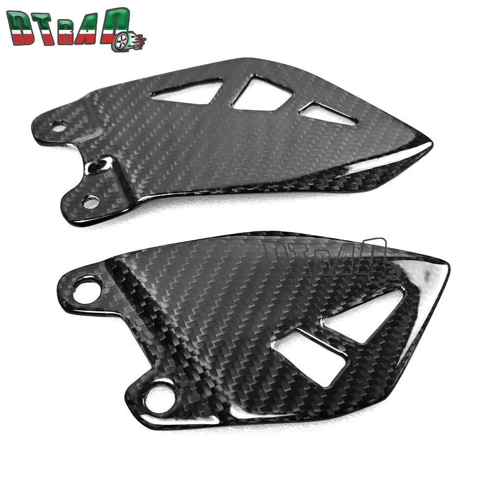 ZX-10R For Kawasaki ZX10R 2011-2023 2024 Carbon Fiber Heel Guards Motorcycle Rider Foot Plates Pedal Protector Accessories Parts