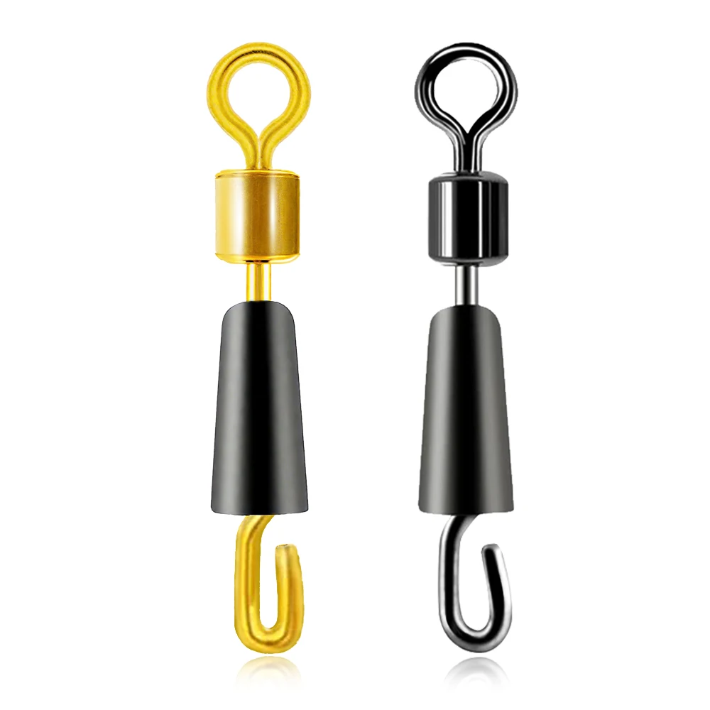 30/50Pcs Angeln Lager Wirbel Kugellager Wirbel Solide Ringe Stecker Schnell Schnelle Link Locken Linie Spin Snap Tackle stecker – Detail 4
