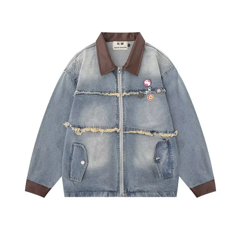 

Simple, stylish, artistic, trendy, and chic—new vintage Japanese-inspired versatile inspo lazy denim jacket