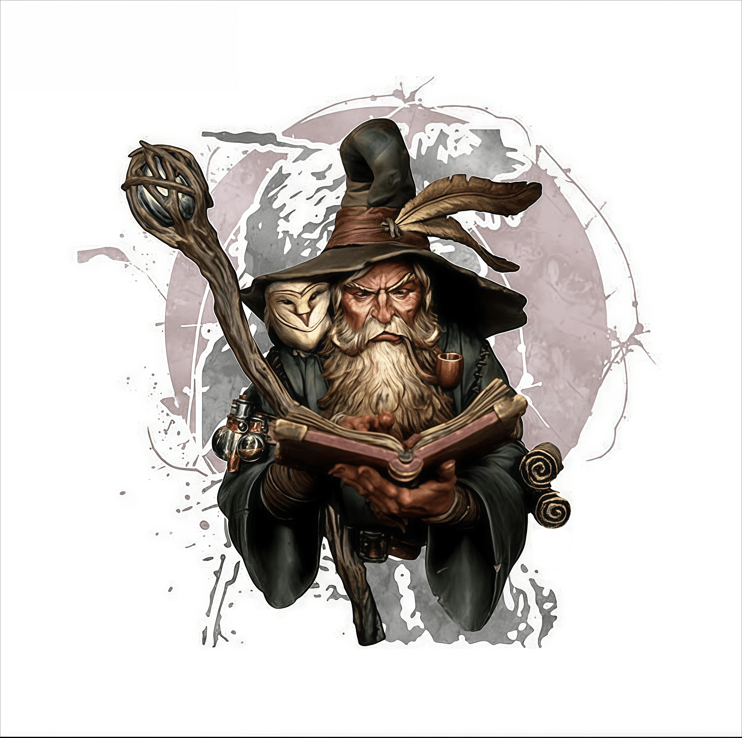 

Precision 1/10 Die-casting Resin Model Kit, GK， Ancient Magician Model, Unpainted