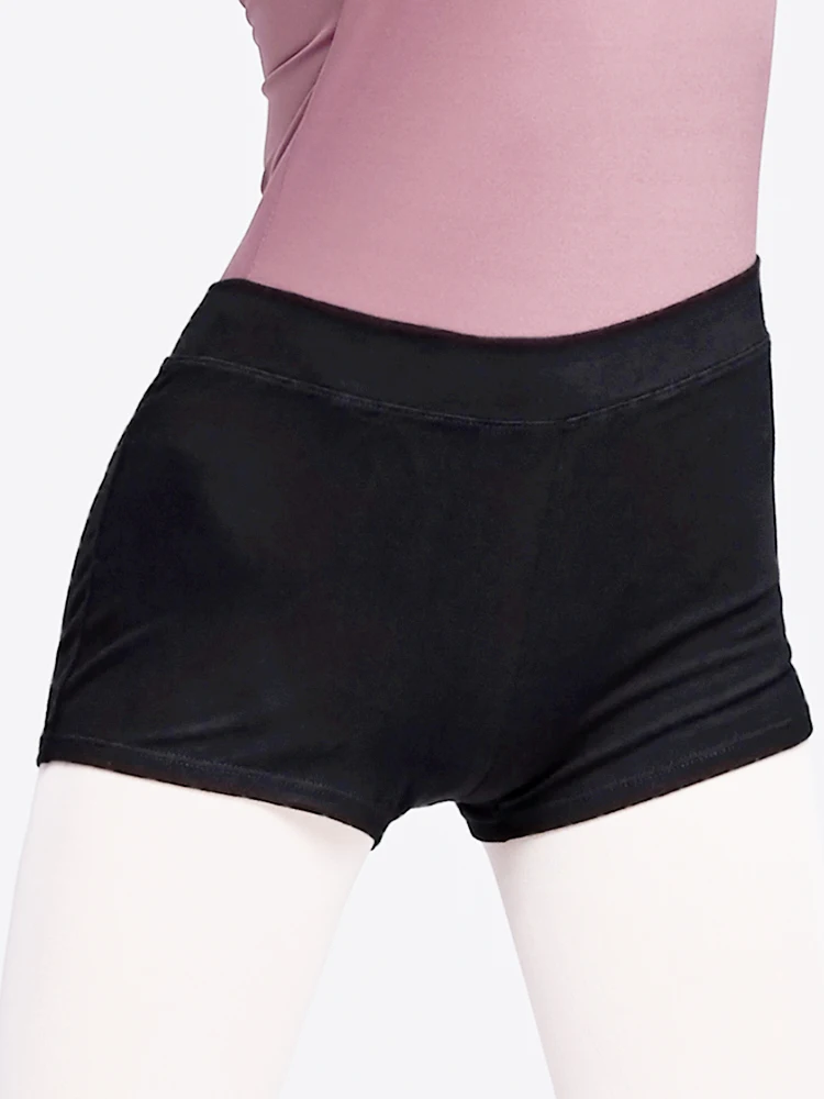 Short de danse de Ballet en coton noir pour femmes, Leggings professionnels pour dames, pantalon Boxer une troisième longueur pour danser les filles, entièrement en coton