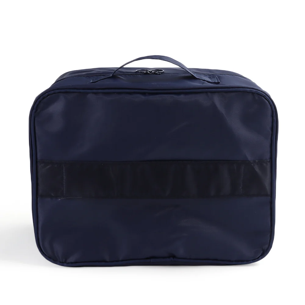 Upgraded Multi-layer Travel Shoe Bag Waterproof Zipper Sneakers Storage Bag Sturdy Portable Storage Box Store 4 Pairs of Shoes view 3