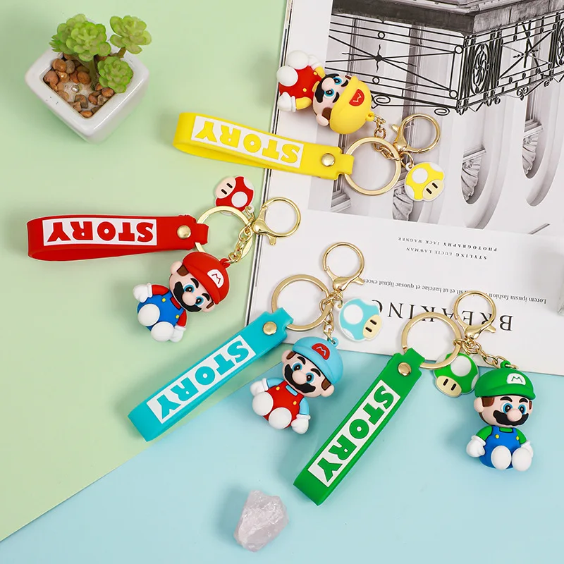 المعلقات سلسلة مفاتيح كرتونية راقية ورائعة من Miniso، دمى كرتونية عصرية ولطيفة، سلاسل مفاتيح آلة المخلب