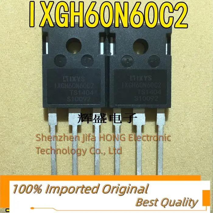 10PCS/Lot  IXGH60N60C2 60N60 TO-247 600V 75A  Imported Original Best Quality