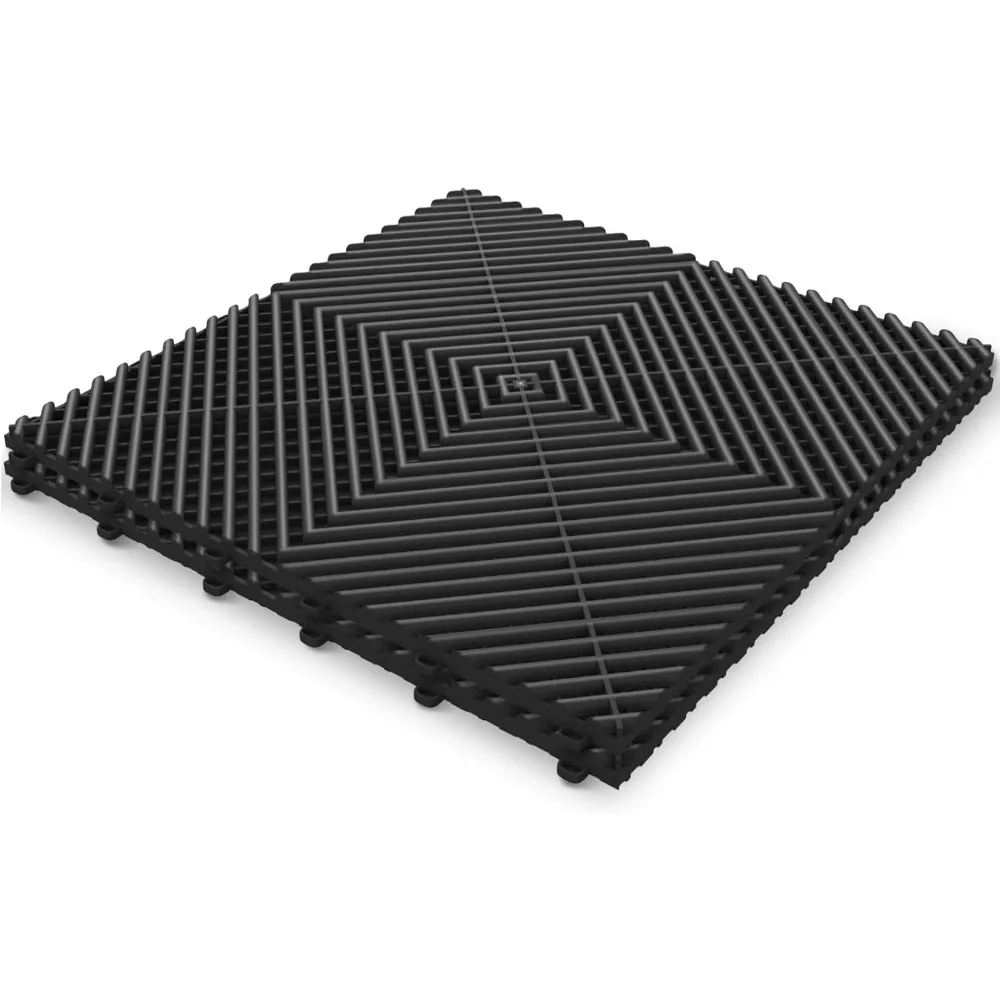 

50PCS|15.7"x15.7" Garage Flooring Tiles, Non-Slip Interlocking Plastic Garage Floor Mat, Garage Organization & Storage