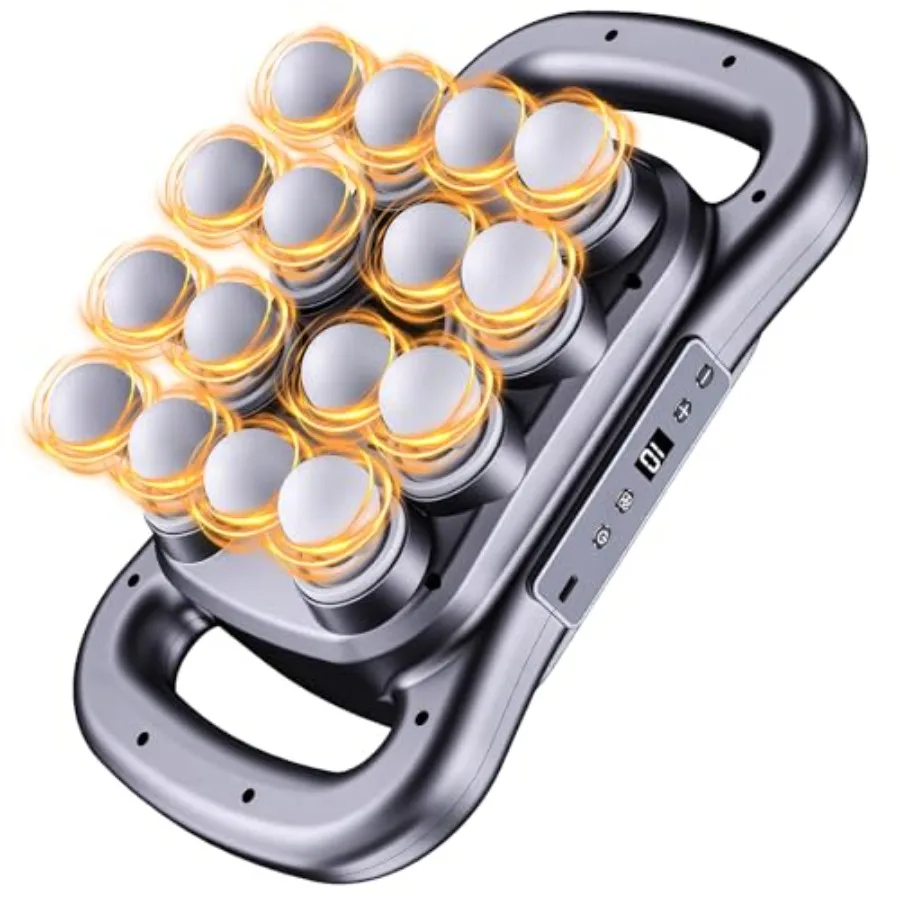 

Massage Gun for home and gym use, aluminum alloy body, black color, 2026 upgraded deep tissue percussion massager with 9 modes