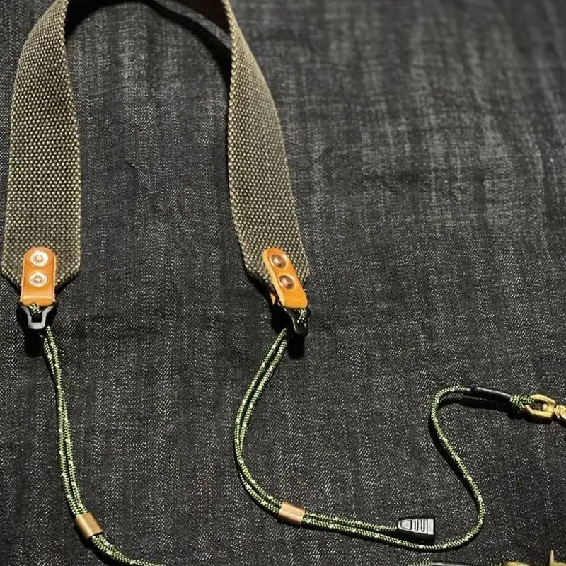 

Handmade vintage mountain-style washed and distressed shoulder strap and accessory DIY accessory messenger bag strap