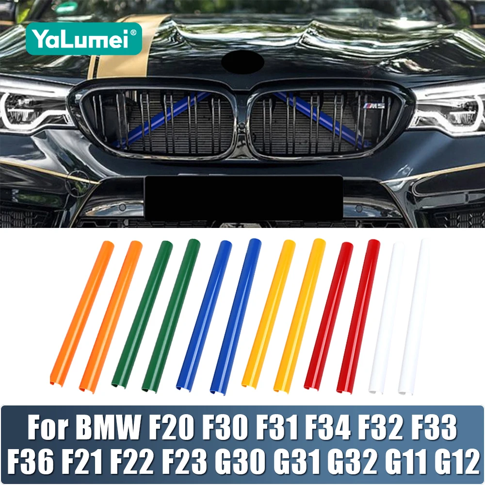 Auto Kühlergrill Streifen Trim Für BMW 1 3 4 5 6 7 Serie F20 F21 F22 F23 F30 F31 F34 F32 F33 F36 G30 G31 G32 G11 G12 Zubehör