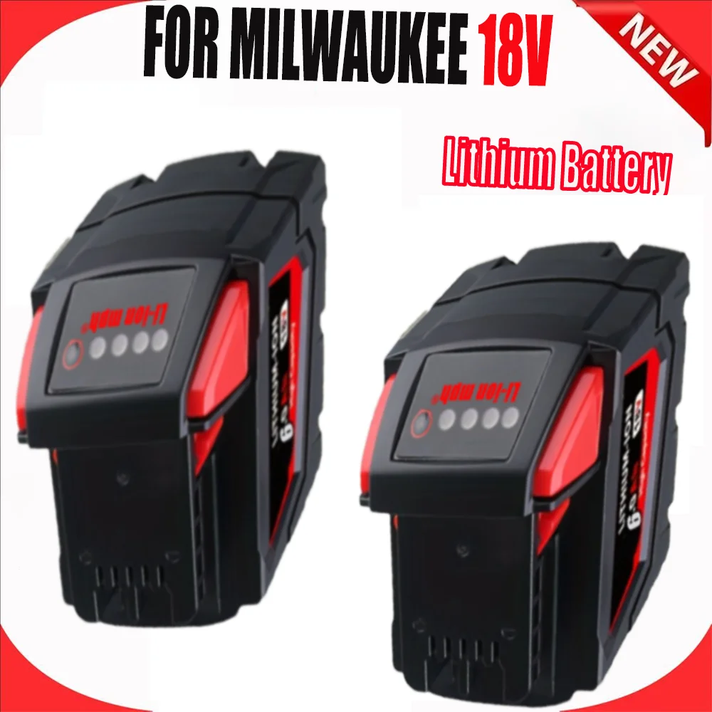

18VMilwaukee M18 Replacement Battery M18B5 XC 6000mAH/9000mAH Lithium ion Battery 48-11-1815 48-11-1850 2604-22 2604-20