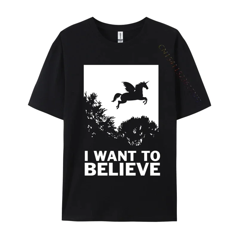 

Cartoon cartoon Unicorn print T-shirt, men's summer fashion casual short sleeve loose 100% cotton top