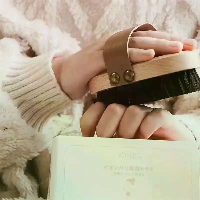 

Beech Horsehair Copper Wire Ion Brush Body Rejuvenation Brush Meridian Massage Brush Cellulite Muscle Brush